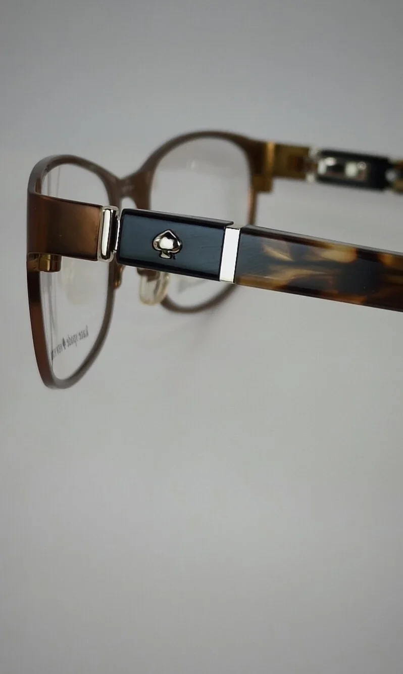 Kate Spade New York. Brown Copper  Stainless Steel Eyeglass Frames.